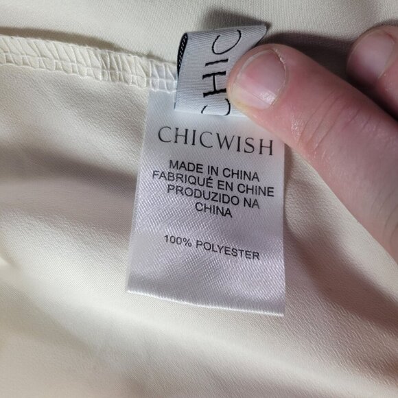 Chicwish Women Floral Print Chiffon Skirt With Elastic Waist & Lining Size Small - Picture 4 of 8